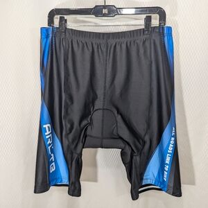ARLTB Padded Cycling Shorts, Black/Blue, Size 2XL